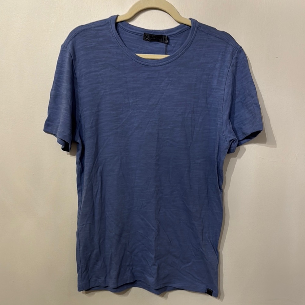 G/FORE Blue Short Sleeve Knit Tee Classic Crew Neck NWT